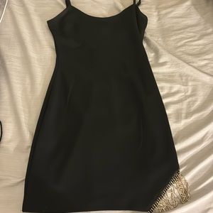 Black mini dress
